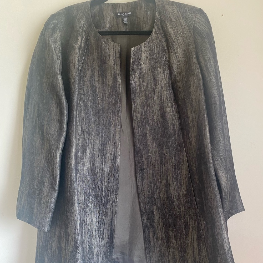Eileen Fisher Linen Silk Cotton Jacket